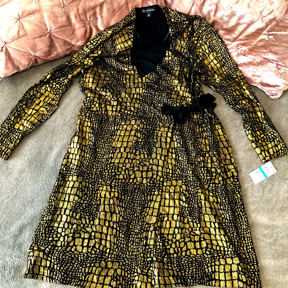 Inc gold dress